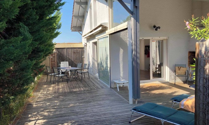 Cap-Ferret House | B01-Maison en duplex, jardin - terrasse, 1 parking, proche de l'océan