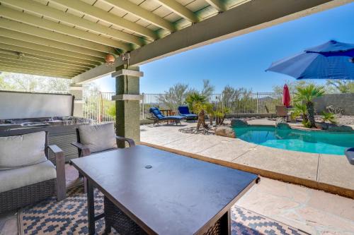 Wickenburg House | Backyard Oasis and Hot Tub Mtn-View Wickenburg Home
