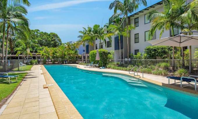 Rainbow Beach Apartment | Baden 65 - Rainbow Shores. Overlooking lap pool. Ground Floor. Air Conditioning