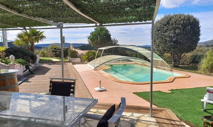 Saint-Andre-de-Roquelongue Apartment | Balcony overlooking the Corbières SOUTH OF FRANCE near Narbonne