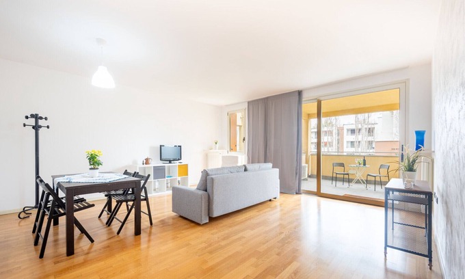 San Leonardo Apartment | Balcony Bliss: Elegant Parma Residency