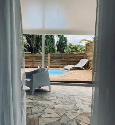 Lamentin Apartment | Bas de villa F2 clôturé avec jardin au Lamentin