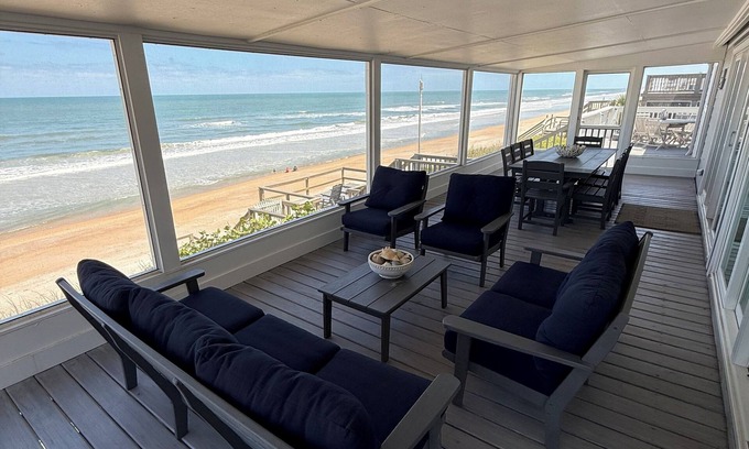 South Ponte Vedra Beach House | Beach Front Family Retreat/Watch Dolphins Turtles & Sunrises