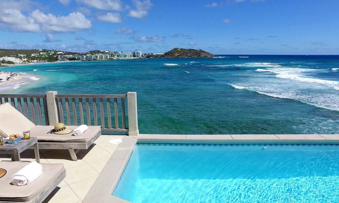 Dawn Beach Estates House | Beach House Younes - oceanfront 2 bedr villa - by Island Properties Online