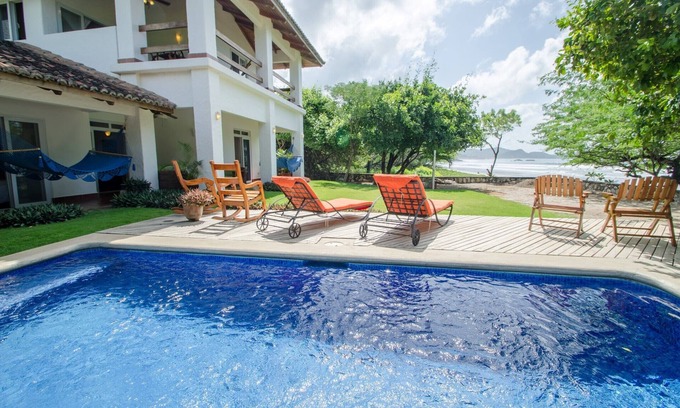 Playa Colorado Villa | Beachfront 4BR/4.5BA With Pool Right On Colorados Surf Break!