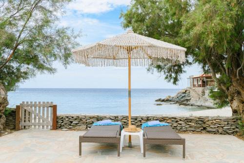 Kea House | Beachfront bungalow in the area of Kampi, near Koundouros