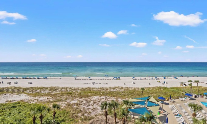 Gulf Lagoon Beach Apartment | Beachfront Condo at Dunes of Panama – Pools, Tennis & Gulf Views