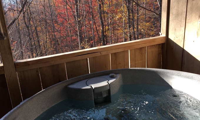 Candler Cottage | Bearidise Hot Tub, Fireplace, Near Asheville, View, Fire Pit, WiFi, Pet Friendly