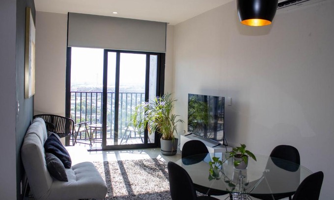 Monterrey Apartment | Beautiful 2BR Apt, Gym, BBQ, A.C, Arena Mty