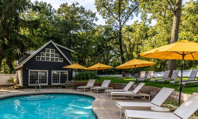 Michiana House | Beautiful Estate with Main House, Guest House & Private Pool - Steps to the Beach