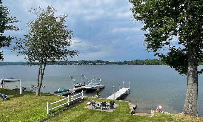 Laconia House | Beautiful lakefront home on Opechee, located mins. to skiing, shopping, & dining
