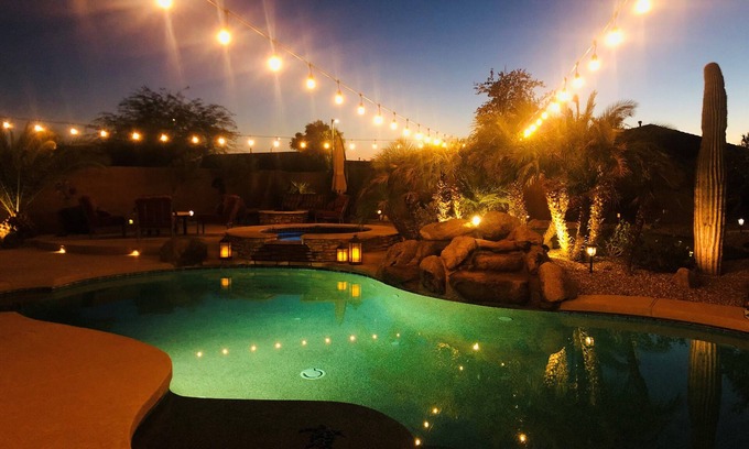 Estrella Mountain Ranch House | Beautiful private 4 bedroom resort (4th is a Den/Bed combo). Heated pool & spa