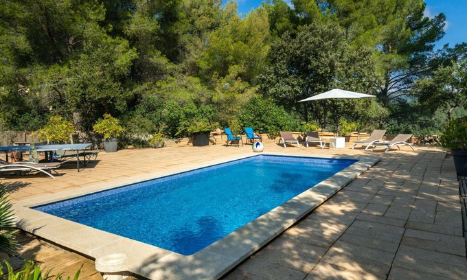 Urbanitzacio Es Verger House | Beautiful private villa for 8 guests with A/C, private pool, WIFI, TV, patio and panoramic view