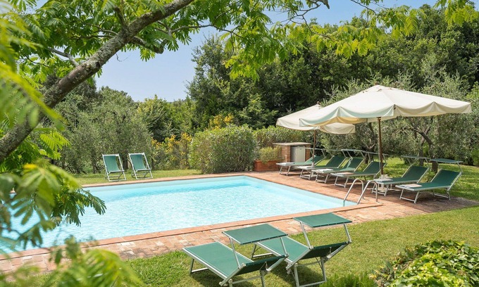 Palaia Villa | Beautiful private villa with private pool, A/C, WIFI, TV, patio, panoramic view and parking