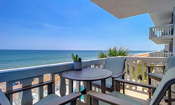 Aquarius Oceanfront Condo | Beautiful Views on the Beach in Quiet Ormond Beach area