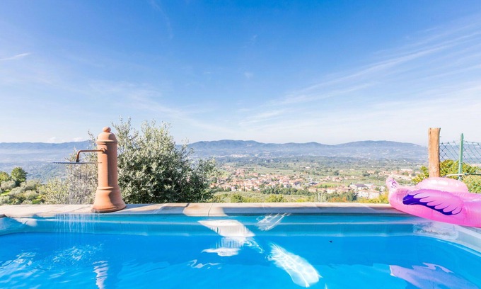 Bivio Pozzo Villa | Beautiful villa with private pool, A/C, WIFI, TV, patio, pets allowed and panoramic view