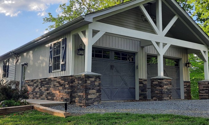 Pittsville Cabin | Beautiful waterfront lodge, private dock and breath taking views of Smith Mt.