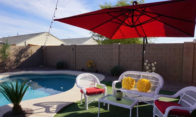 Maricopa House | Beautifully furnished home with pool