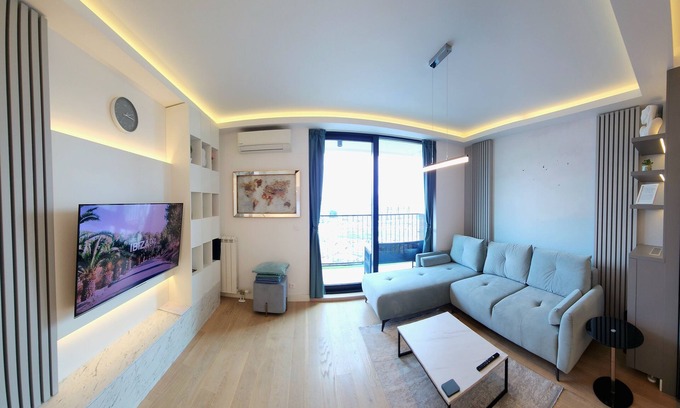 Savamala Condo | Belgrade Waterfront 10th fl. Lux Apt. w/City view & Free Parking
