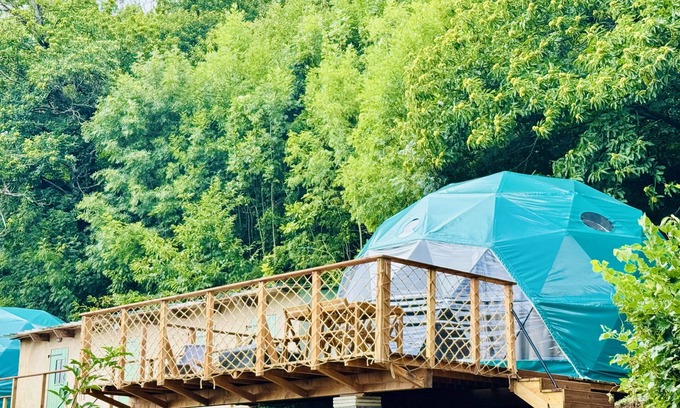 Riols Apartment | Bella Dome - Cosy dome with panoramic mountain views, surrounded by beautiful nature