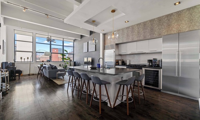 Williamsburg Apartment | Berry Loft IV by Rove | Loft w/Shared Gym, Rooftop