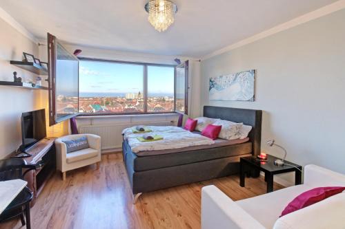 Weststadt Sudlicher Teil Apartment | Blick über Karlsruhe - Ferienwohnung Panorama