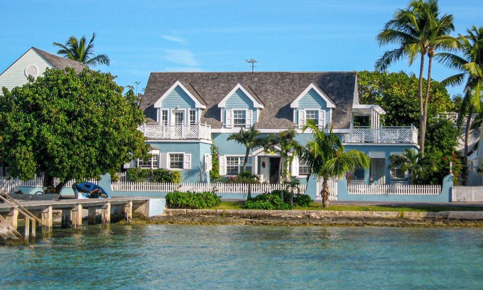 Dunmore Town House | Blue Dolphin - Waterfront, 4 Sunset Decks, Dock, 5+ Bedrooms, Enclosed Garden