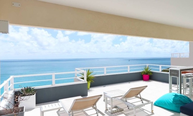 Indigo Bay Villa | Blue Sanctuary, Stunning Ocean Views, Private Pool, Hot Tub