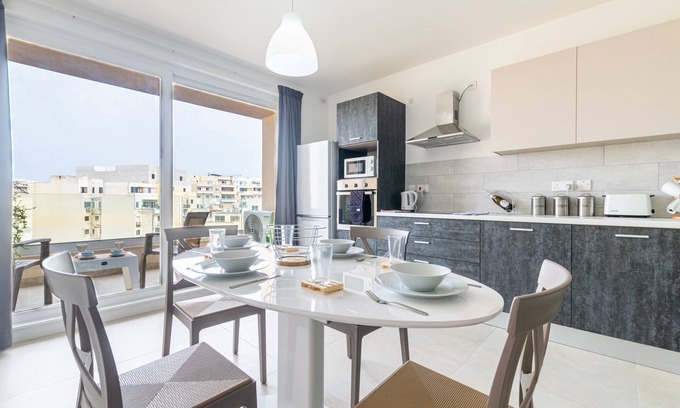 Bugibba Apartment | Brand new Beautiful and Bright 3 Bedroom Apartment H 8