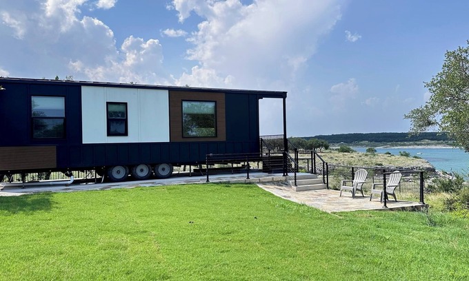 Canyon Lake House | Brand new, modern, one-bedroom tiny home on the waterfront in Canyon Lake