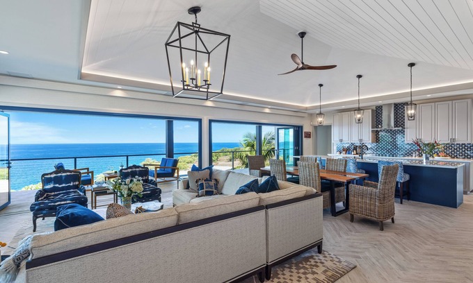 Kamuela House | Brand New Oceanfront Home - Enjoy Fabulous Sunsets & Whale Watching!