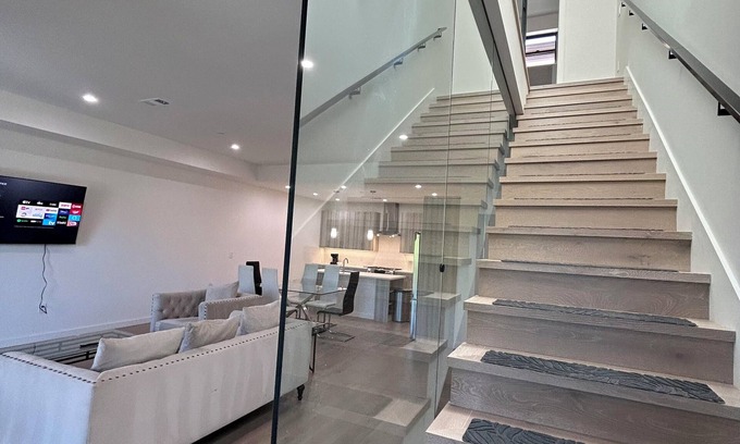 Redwood City House | Brand new sleek and modern townhouse, bath and bedroom, huge patio, sleeps 8