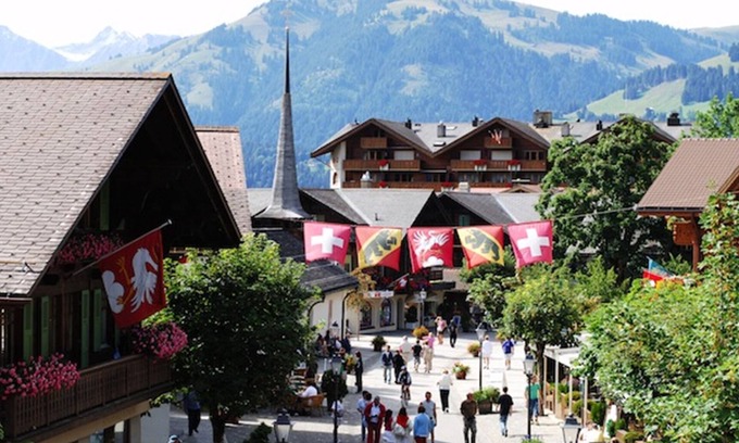 Zweisimmen Nr Gstaad Apartment | Breath taking views of the surrounding Alps- easy walk to the town center