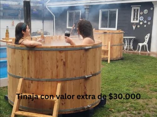 Valdivia House | CABAÑA 2 TINAJA-PISCINA-QUINCHO