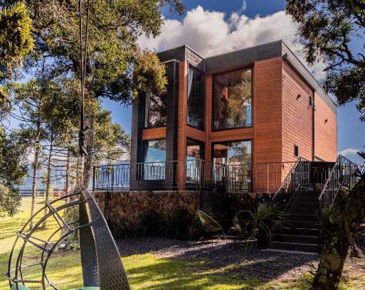 Urubici Ski Chalet | CABANA HORSES LA CONTEMPORANEA- vista ponto turístico Pedra Morro do Campestre -Asfalto até a Cabana