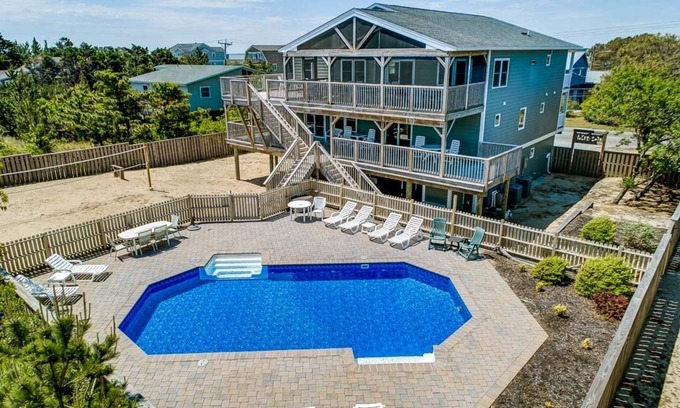Sandbridge House | Cabana Royale | 520 ft from the beach | Private Pool