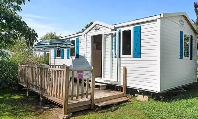 Camiers House | Camping La Dune Blanche* - Classic 4-room mobile home for 6 people