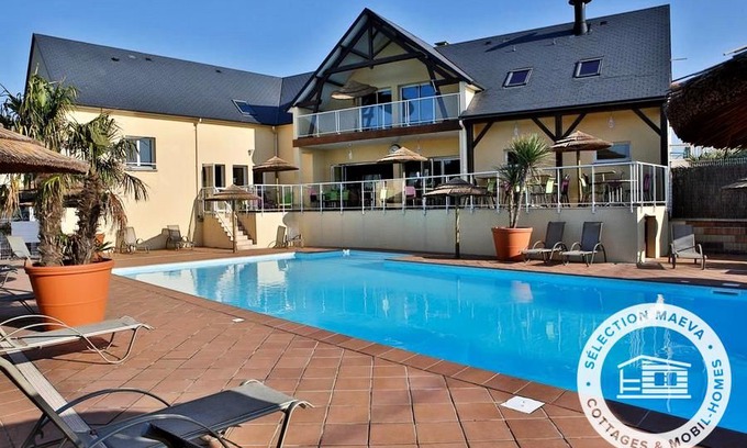 Courtils House | Camping Saint Michel *** - Maeva Camping - Mobile Home 4 Rooms 6/8 People