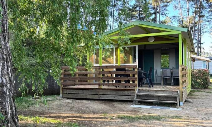 Ucel Ski Chalet | Camping Ushuaïa Villages les Pins d'Ucel * - MIMOSA - Chalet 27m² + TV for 5 people