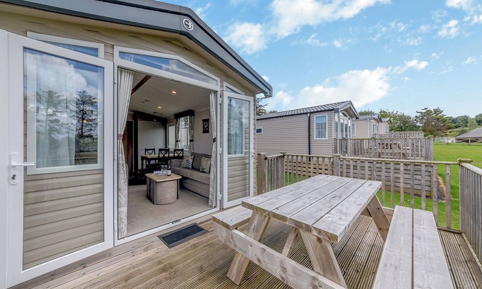 Waren Mill House | Caravan with one double and two twin.