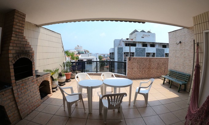 Algodoal Apartment | CARNAVAL Penthouse Duplex 450m from Praia do Forte + Barbecue Area + WI FI +2 vacancies