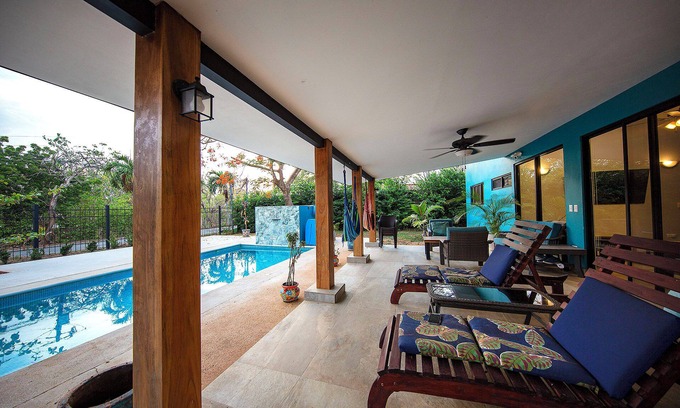 Junquillal House | CASA AZUL Beautiful beach house w/private pool 200 yards from the beach