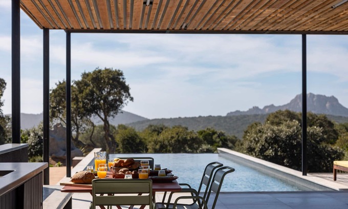 Pianotolli-Caldarello Villa | Casa Nera: Ultra-luxurious villa, private pool, sea view, and unspoiled nature