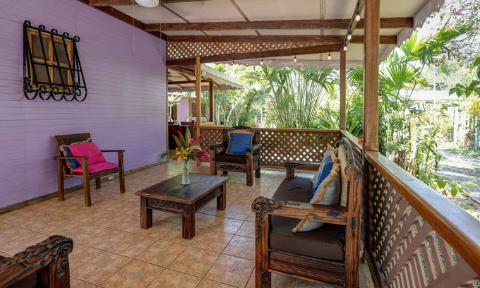 Punta Uva Ski Chalet | Casa Violeta Beachfront 3BR Caribbean Home with A/C