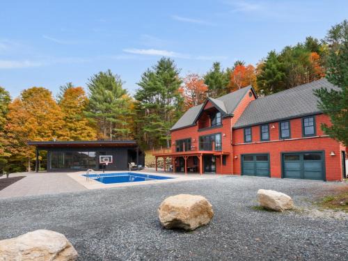 Woodstock House | Casita Alta - Woodstock, VT - Main House & Pool House with Private Heated Pool and Mountain Views