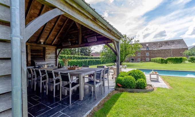 Ohey House | Castle Farmhouse in Condroz with Heated Pool