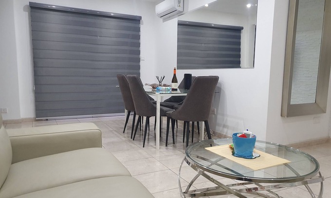 Larnaca Apartment | Central 2-bedroom apartment in Larnaca with WiFi and AC.By the sea