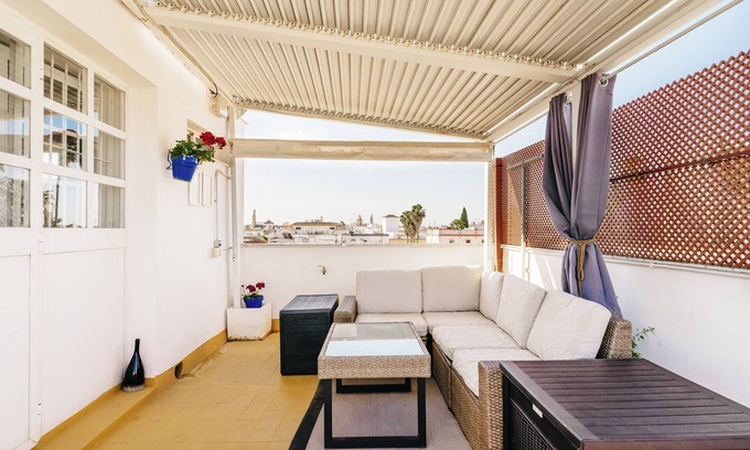 Jerez de la Frontera Apartment | Central duplex apartment with private rooftop terrace + free parking