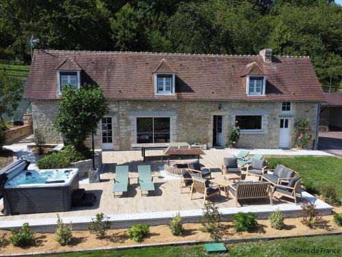 Saint-Germain-de-Clairefeuille House | Charmante longère avec spa, tennis privé et wifi en Normandie - FR-1-497-221