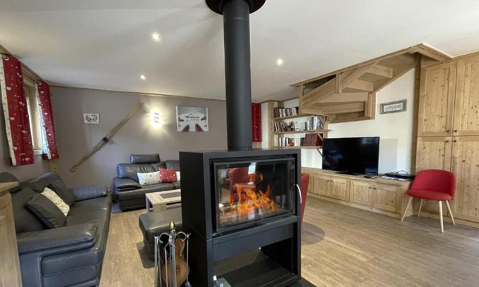 Saint-Marcel Ski Chalet | Chalet rénové avec sauna, garage et Wi-Fi - Saint-Martin-de-Belleville - FR-1-452-69